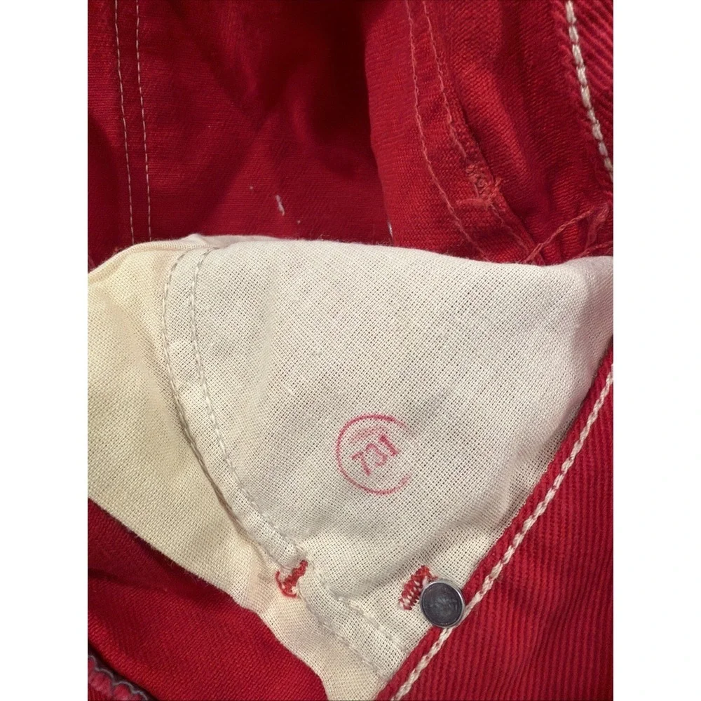 NEW VTG Wrangler Jeans Womens Cowboy Cut Red High Rise 90s 14MWZ Size 11x34 USA‎